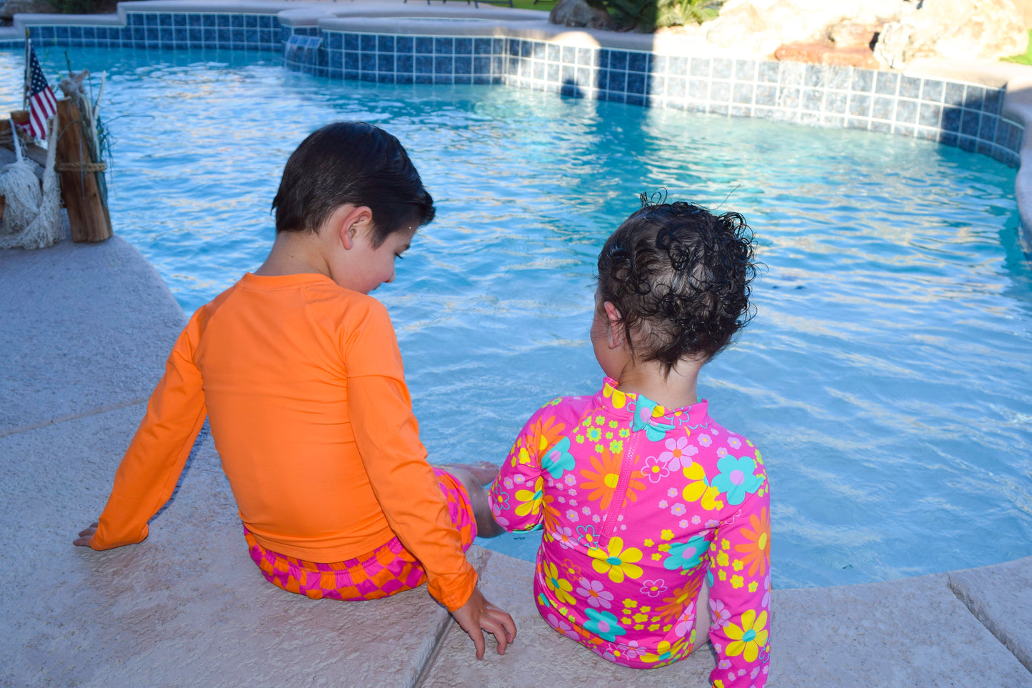 Neon Garden Girls Swimsuit
