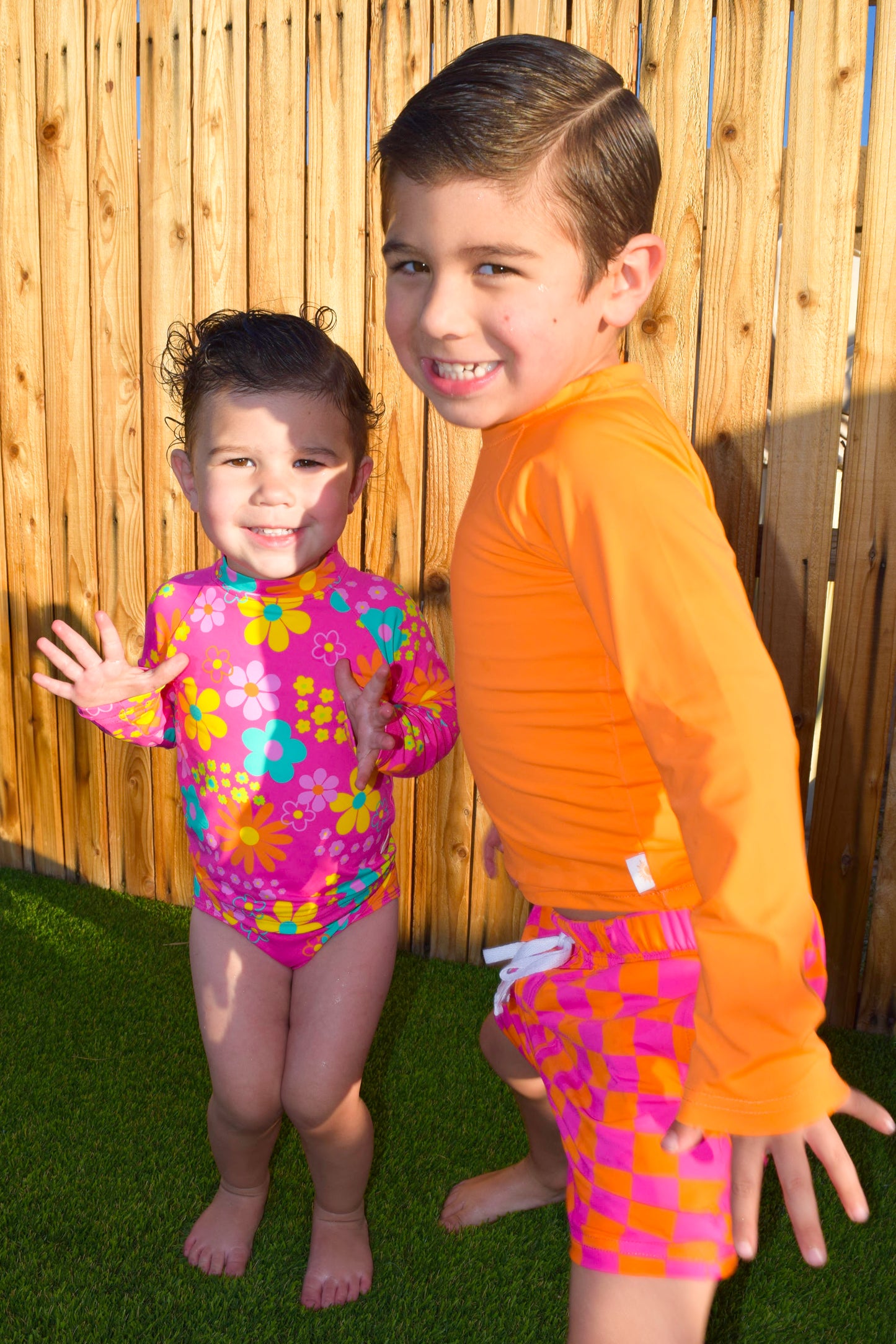 Neon Garden Girls Swimsuit