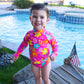 Neon Garden Girls Swimsuit