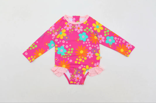 Neon Garden Baby Swimsuit